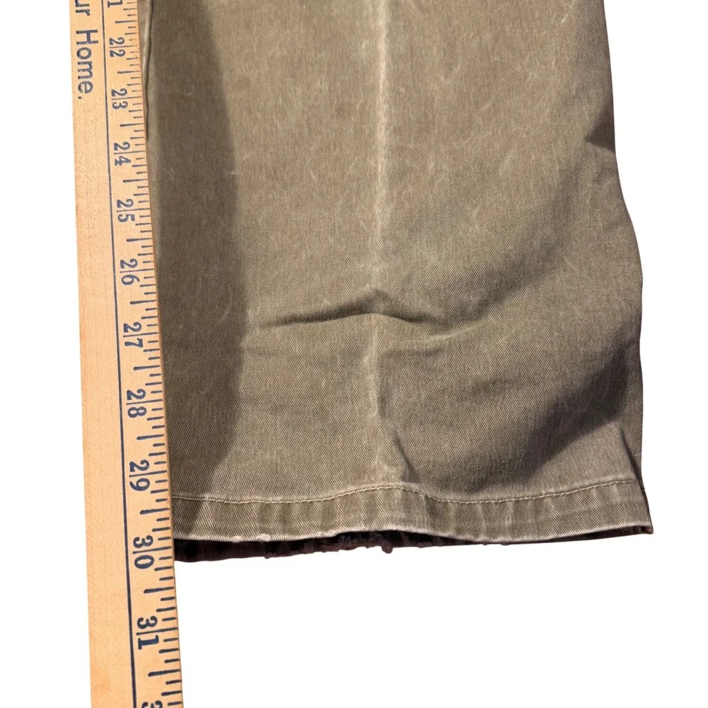 Kuhl Rydr Pants Mens 38x32 Khaki Brown Cotton Canvas Workwear Articulated Knee